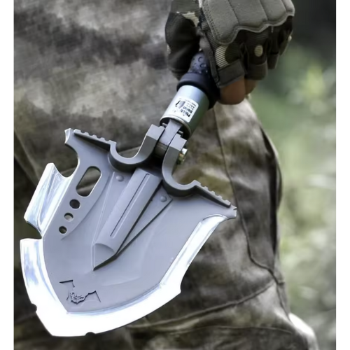Survival Shovel Multitool 28 in 1 Luxury Kit, Tactical Camping Folding Shovel, Unbreakable Martensitic Steel Adjustable 7 Angles