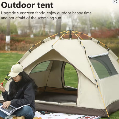 Outdoor Folding Camping Tent Portable Waterproof Sunshine-proof Automatic Easy Setup Tent For Camping Beach Picnic Barbecue